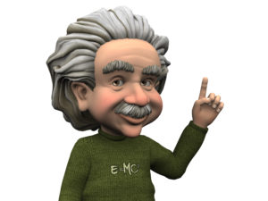 Einstein: a go-to authority figure